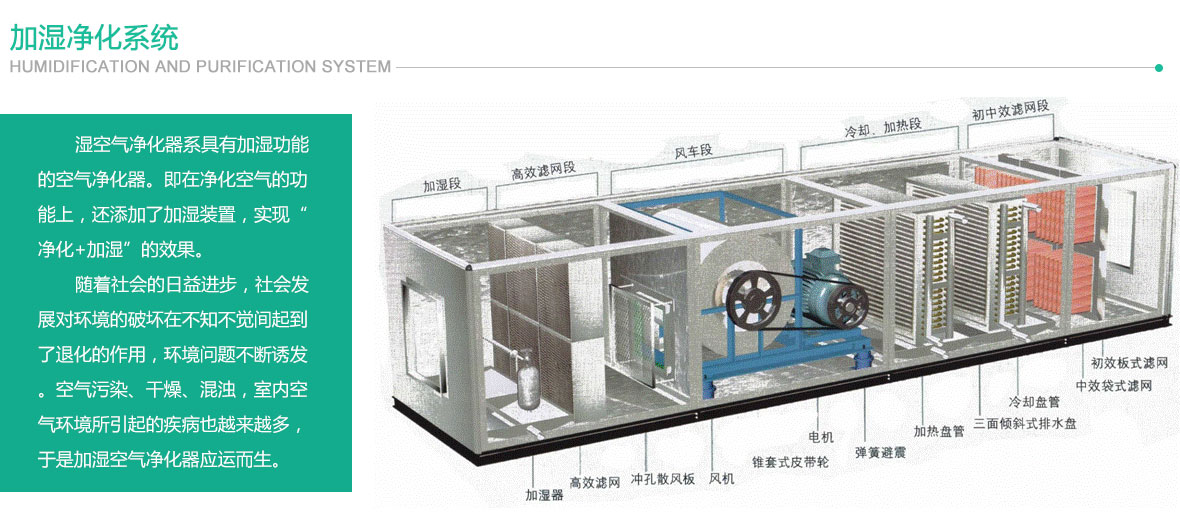 西安加濕凈化系統